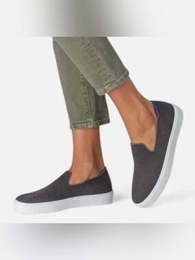 ROTHY’S The Original Slip-On Sneaker Steel Grey Women’s Size 7.5